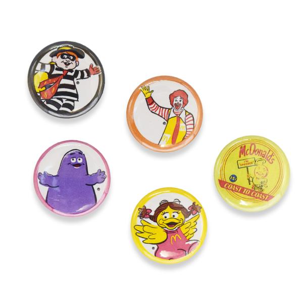 追跡メール便 送料無料】アメリカな缶バッチ5個SET [G] / 缶バッジ