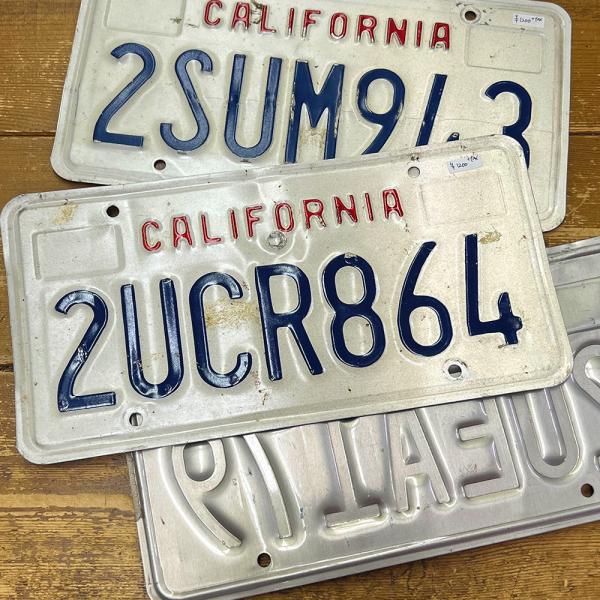 【出店10周年記念 追跡メール便 送料無料】カリフォルニア州 ナンバープレート California ライセンスプレート