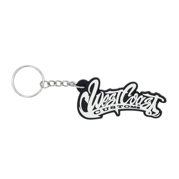 ラバーキーホルダー [WEST COAST CHOPPERS] (3.0×6.8cm) / ウエスト