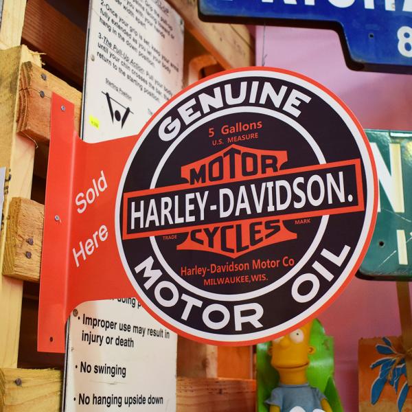 HARLEY DAVIDSONフランジ 看板 サイン ハーレーダビッドソン
