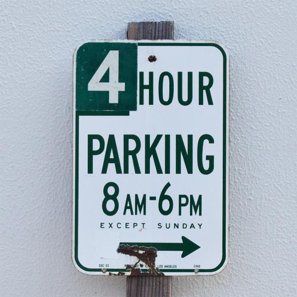 ヴィンテージ ホーロー看板 】4HOUR パーキングサイン / 駐車禁止