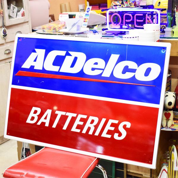 ACDelco ヴィンテージ看板 アメリカ / 自動車部品 サイン ガレージ インテリア アメリカン雑貨 ディスプレイ