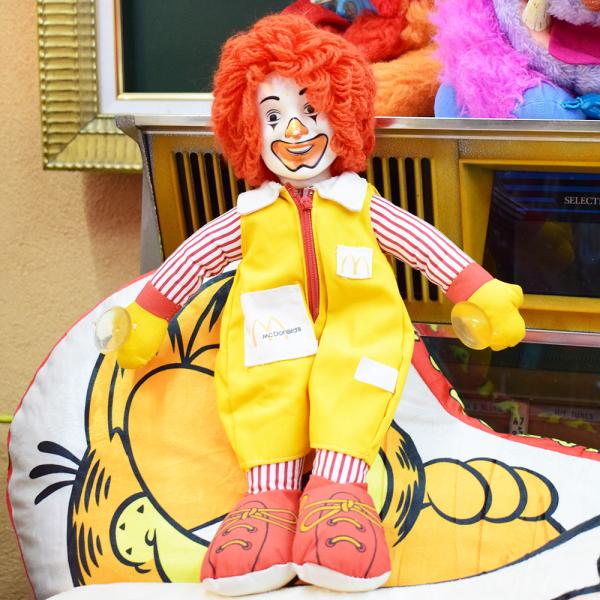 ドナルド・マクドナルド ぬいぐるみ 吸盤付き ヴィンテージ / ロナルド マクドナルド アメリカン雑貨