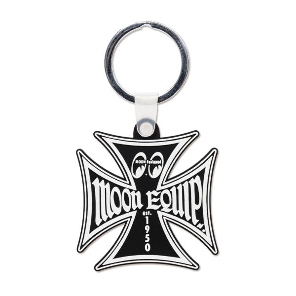MOON Equipped Iron Cross キーリング BK ブラック[MKR234]