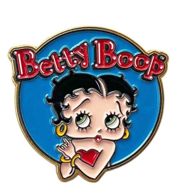 小物 betty USキャラクター ピンバッチ 】BETTY-ブルー / アメキャラ BETTY グッズ