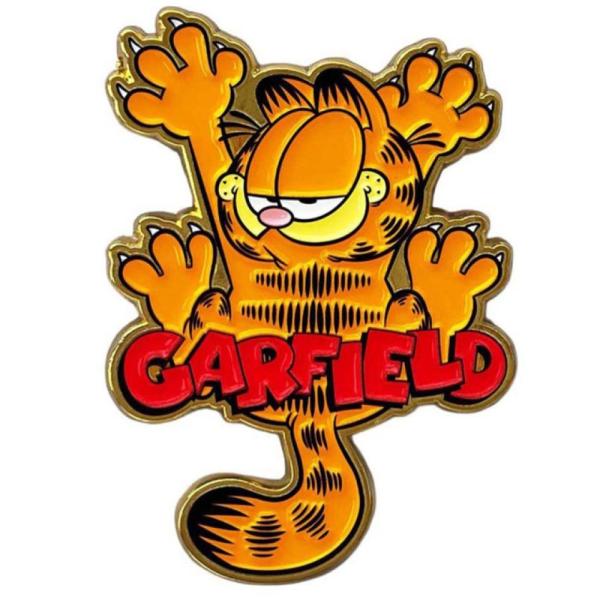 【USキャラクター ピンバッチ】GARFILED-ロゴ / アメキャラ GARFIELD グッズ pins アメリカン雑貨