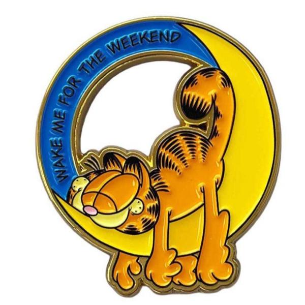 【USキャラクター ピンバッチ】GARFILED-ムーン / アメキャラ GARFIELD グッズ pins アメリカン雑貨