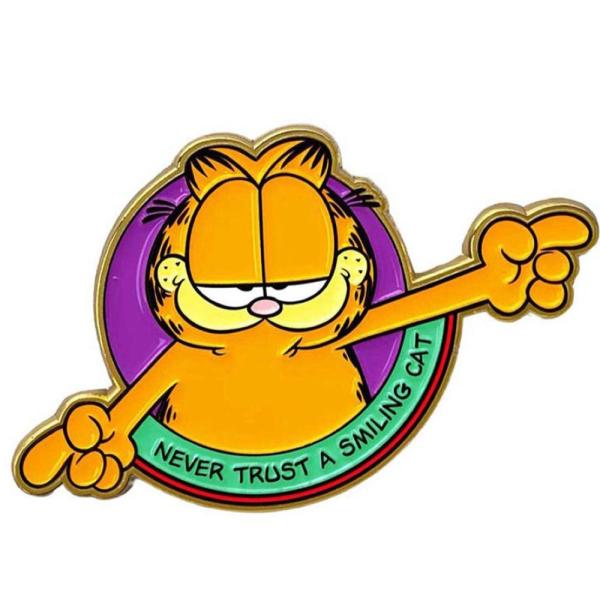 【USキャラクター ピンバッチ】GARFILED-ハンド / アメキャラ GARFIELD グッズ pins アメリカン雑貨
