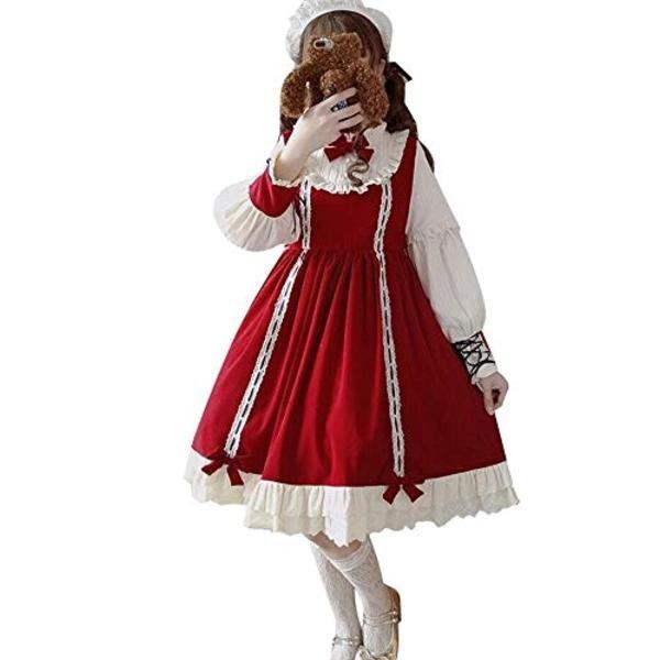 ワンピース ロリータ 長袖 コスプレ 可愛い 森ガール 大きいサイズ 黒 Cosplay Lolita ゴシック ドレス 女装服 ヘッドドレス 大人用 1ujb9znk 長楽ストア 通販 Yahoo ショッピング