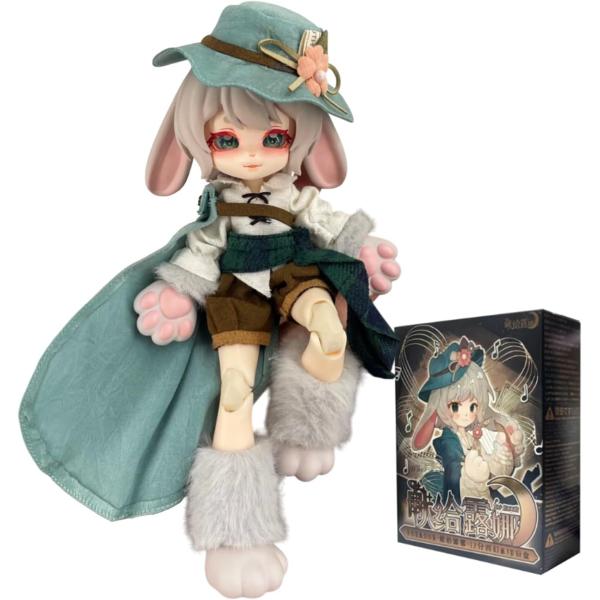 【ランダム1体入り】可動関節設計：1/12スケールのブラインドボックス入りキュートガールBJDドールは、リアルで柔軟な関節構造を採用。無限のポージングとディスプレイが可能です。