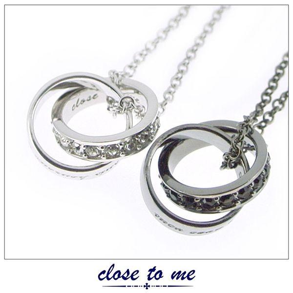 close to me（クロストゥーミー） ペアネックレス スワロフスキー