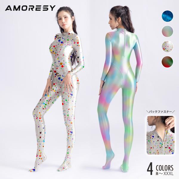 ＼新色・ゼンタイスーツ／AMORESYの人気シリーズ「Athena」から、幻想的な新色が登場。染色加工を経て作られた独特な色合いが特徴で、通常のソリッドカラーとは違った表情を見せる特別な一枚になります。なめらかに伸びるストレッチナイロンが全...