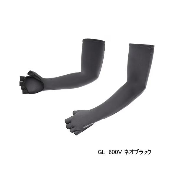 （25年4月新商品） シマノ サン プロテクション ロンググローブ 5 GL-600V ネオブラック Mサイズ