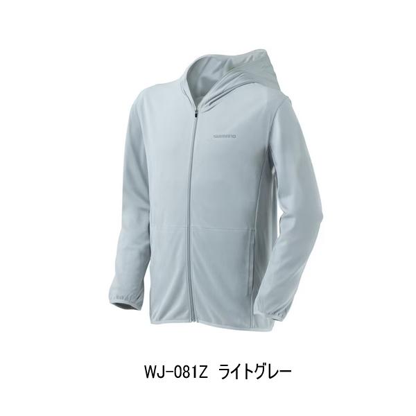 （26年3月新商品） シマノ サンプロテクション ジップアップ パーカー WJ-081Z ライトグレー Mサイズ 爆買