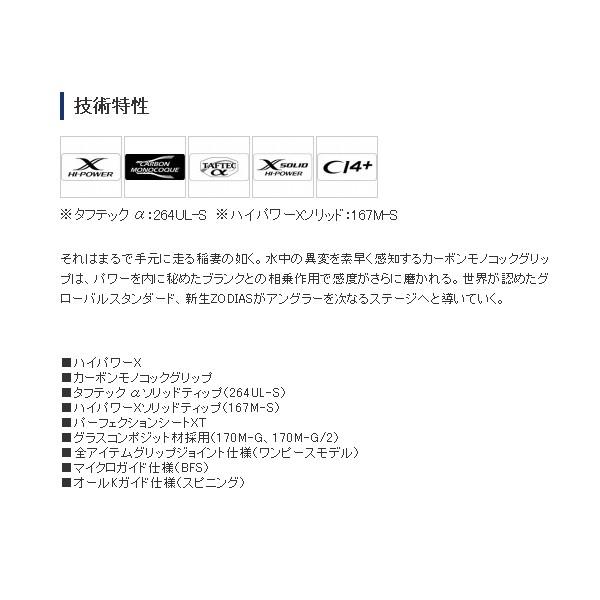 最高の上品品質 年3月新商品 シマノ ゾディアス 264l 2 仕舞寸法 99 2cm 高価値セリー人気殺到