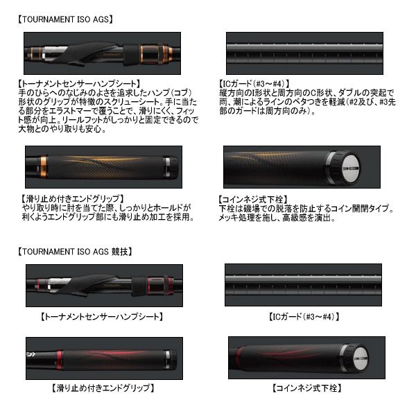 ダイワ トーナメント Iso リール Ags 2号 50 仕舞寸法 110cm 保証書付 Iso ダイワ Da 釣具館 釣華 ちょうか 店