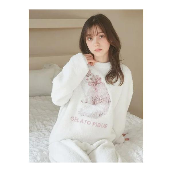 gelato pique（ジェラートピケ） ベビモコCATジャガードプルオーバー