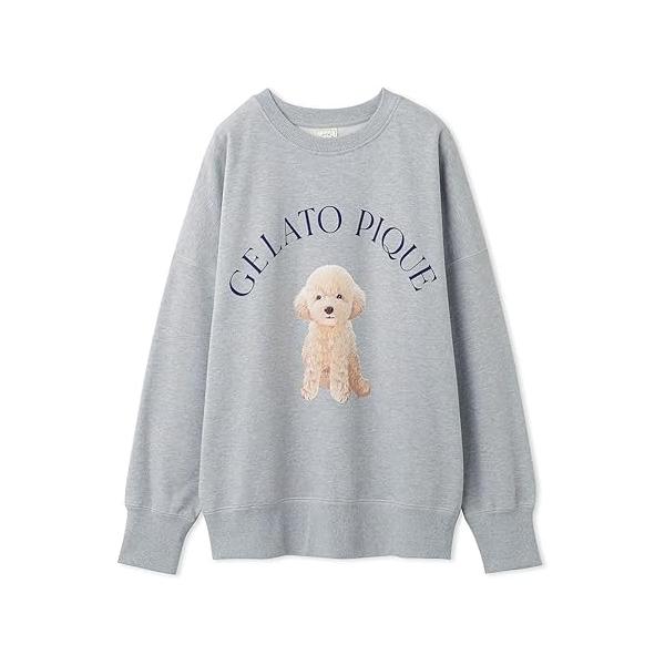 gelato pique CAT モコモコプルオーバー上下セット【新品タグ付き】 gelato pique（ジェラートピケ） トイプードル柄 ワンポイント 裏毛