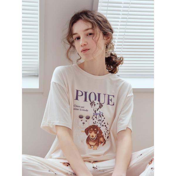 ジェラートピケ gelato pique【接触冷感】ファッション CATS&DOGS ワンポイントTシャツ PWCT262283