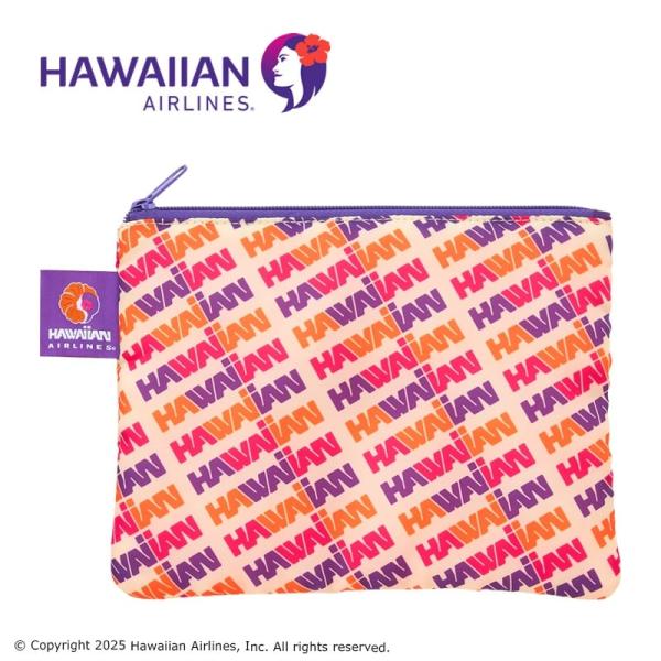 HAWAIIAN AIRLINES ハワイアン航空 フラットポーチ by PLAZA