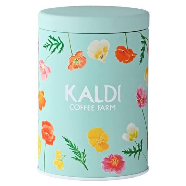 激安本物 KALDI COFFEE 花柄 KALDI（カルディ）キャニスター缶 FARM 菓子