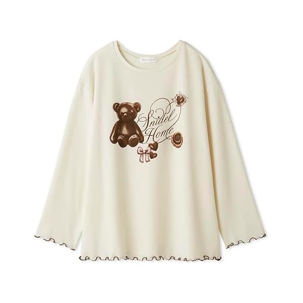 SNIDEL (スナイデル) チョコモチーフロングTシャツ SHCT251047