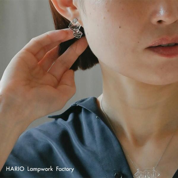 ハリオ HARIO Lampwork Factory ランプワークファクトリー  ピアス ウスライ HAA-US-P-NF 爆買