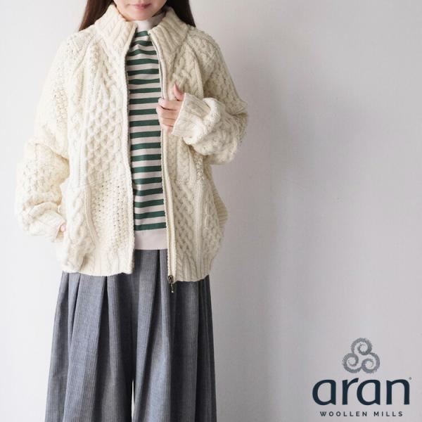 アランウーレンミルズ　ニットカーディガン　チャコール 楽天市場】aran woollen mills アランウーレンミルズ カーディガン 全4
