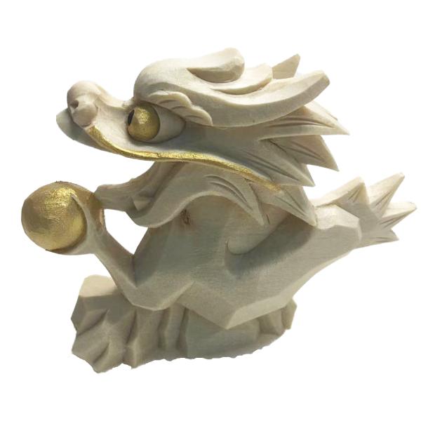 木製 龍の置物 木彫り/木工工芸/東洋彫刻/置物/飾物/干支/龍/辰/辰年/玄関 choyi_ornament-11