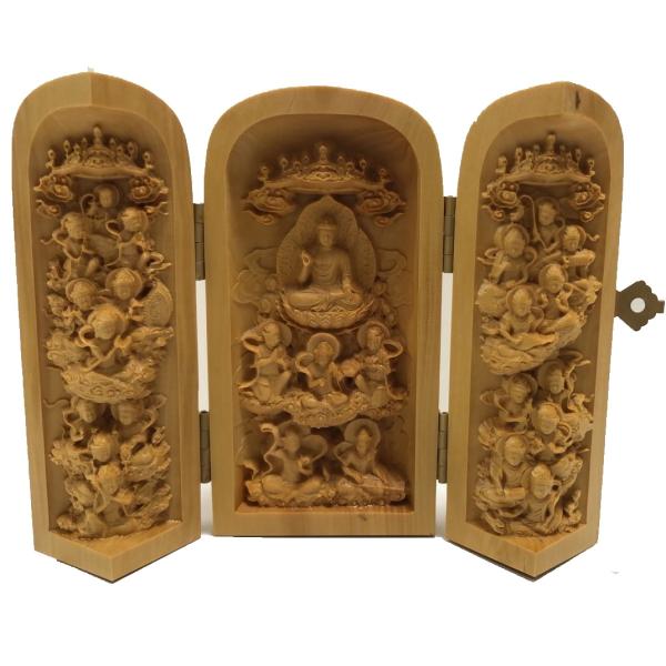 残り・・・3例えばの写真の為訳ある場所が物により違います・・・訳アリの為、写真参照の上お買い上げ下さい。傷等ございますので、気にされる方ご遠慮下さいませ。気にされなければ、かなり、お買い得です。二十五菩薩（にじゅうごぼさつ）とは、阿弥陀仏を...