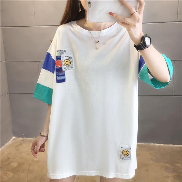 半袖tシャツ レディース ビッグtシャツ 白tシャツ 半袖tシャツ 可愛い