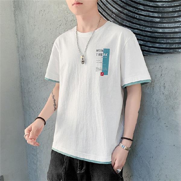 Tシャツ メンズ 半袖tシャツ 重ね風 ティーシャツ カットソー 重ね着 夏 爽やか 着心地 カジュアル トップス 夏服 夏物 クルーネック Chrhndx Chrisbluk 通販 Yahoo ショッピング