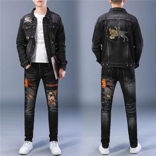 デニムスウェット 上下セット メンズ セットアップ 上下 デニムジャケット Gジャン 刺繍 スキニーデニムパンツ ファッション デニムジーンズ 春夏秋 送料無料 Gvfnzktz0001 Chrisbluk 通販 Yahoo ショッピング