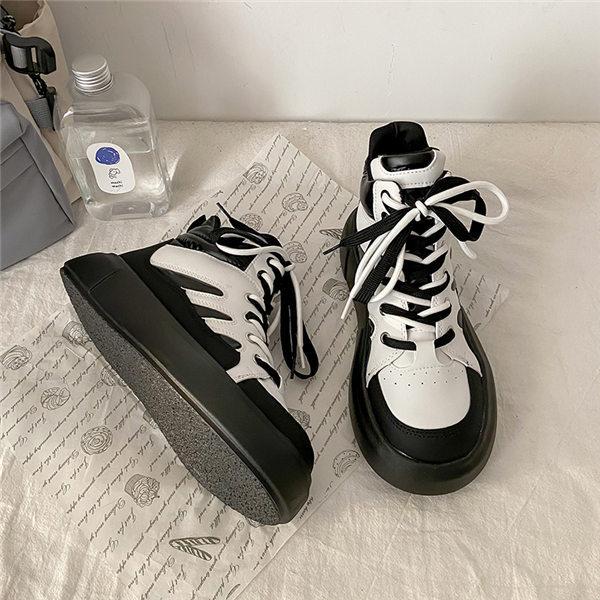 スニーカー レディース デッキシューズ 黒 スニーカー 通勤用シューズ 通学シューズ 厚底 衝撃吸収 運動靴 通学靴 防滑 リゾート 送料無料 Hgoppnv Chrisbluk 通販 Yahoo ショッピング