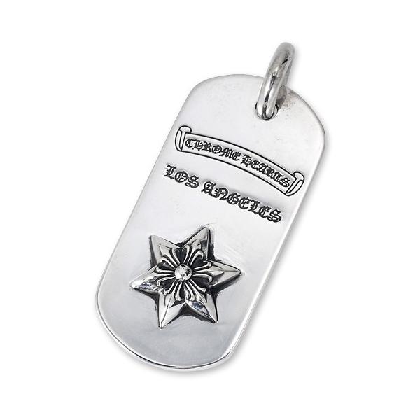 CHROME HEARTS クロムハーツ Dog Tag ドッグタグ ペンダント】レイズド