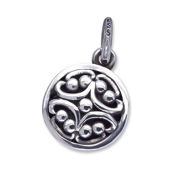 STANLEY GUESS(スタンリーゲス)：Small Round Filigree Inlaid Pendant