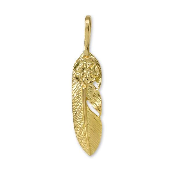 鷲見太郎 Pendant ペンダント】S K18イエローゴールドフェザー