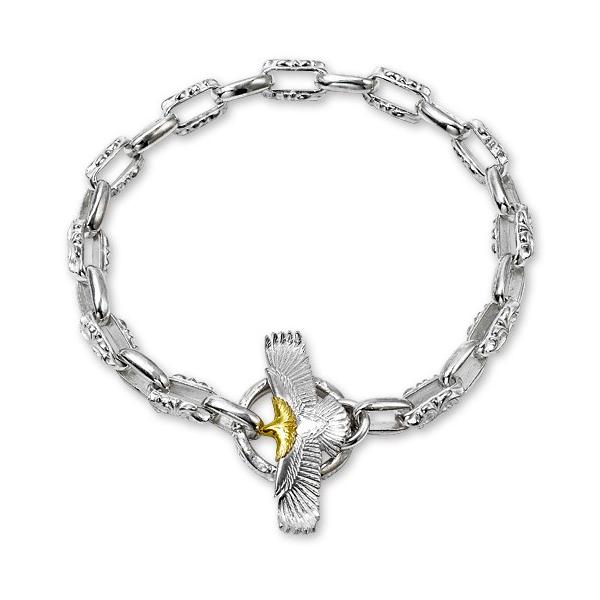鷲見太郎 BRACELET ブレスレット】eagle eg-05/K18・925トップw