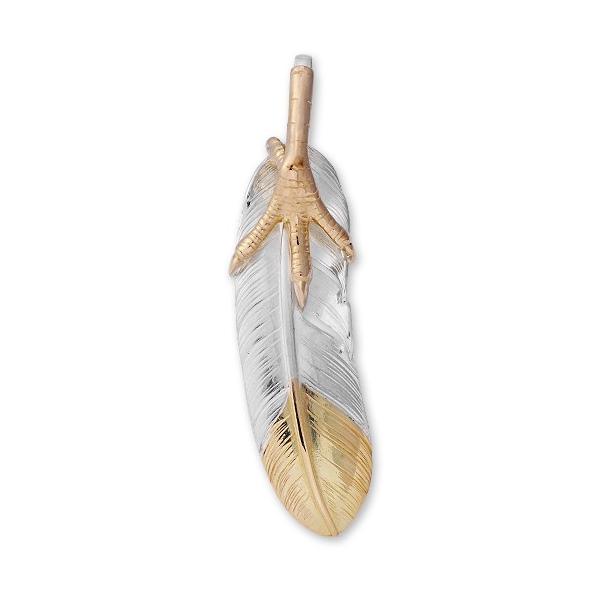 鷲見太郎 Pendant ペンダント】LフェザーK18イエローゴールドトップ