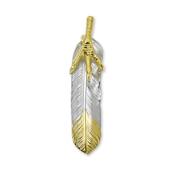 鷲見太郎 Pendant ペンダント】Lフライトフェザー/K18イエローゴールド