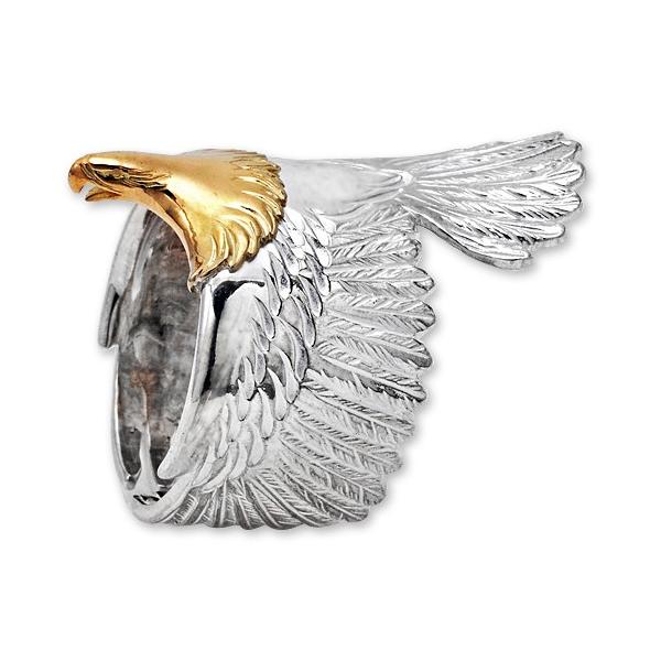鷲見太郎 Ring リング】イーグルリング/18Kゴールドヘッド【送料無料