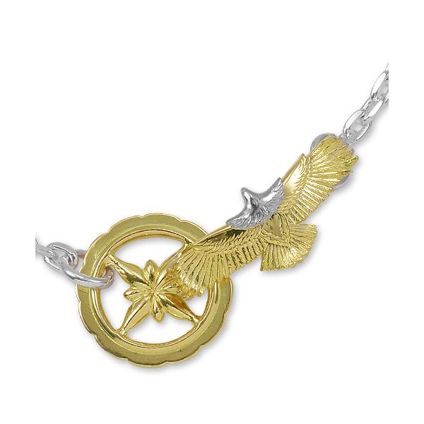 アーロンアンダーソンk14ネックレストップネイティブ鷲見太郎イーグル