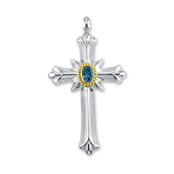 tarowashimi 鷲見太郎　レインボートパーズクロス 在庫有り 鷲見太郎 Taro Washimi ペンダント クロスペンダント