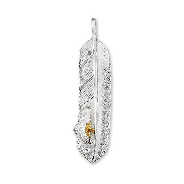 鷲見太郎 Pendant ペンダント】Lフライトフェザーペンダント02 w/eg