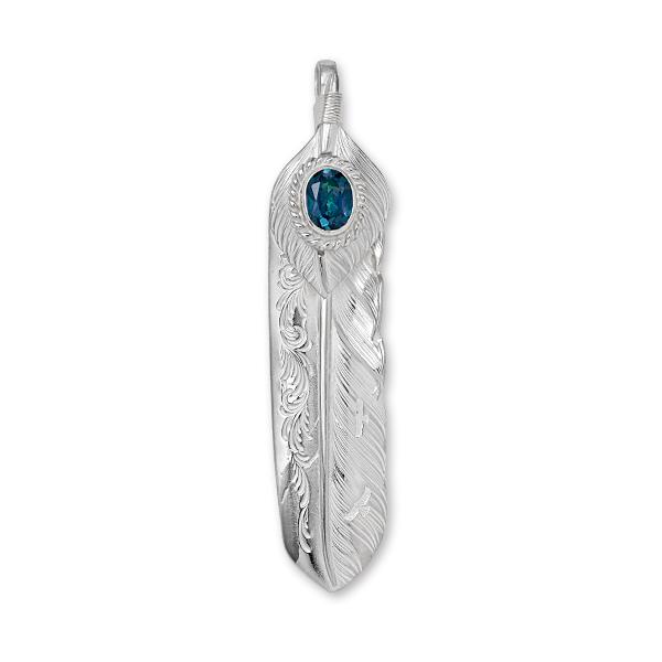 鷲見太郎 Pendant ペンダント】Lアラベスクフライトフェザー&ハート