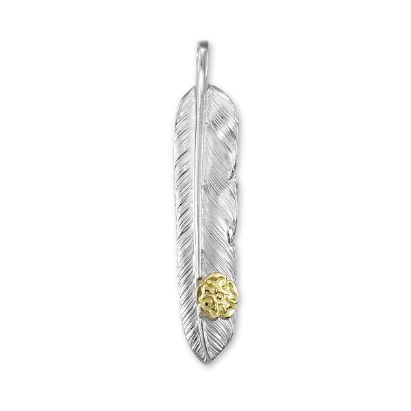 鷲見太郎 Pendant ペンダント】Mフライトフェザーペンダント01 w/S K18