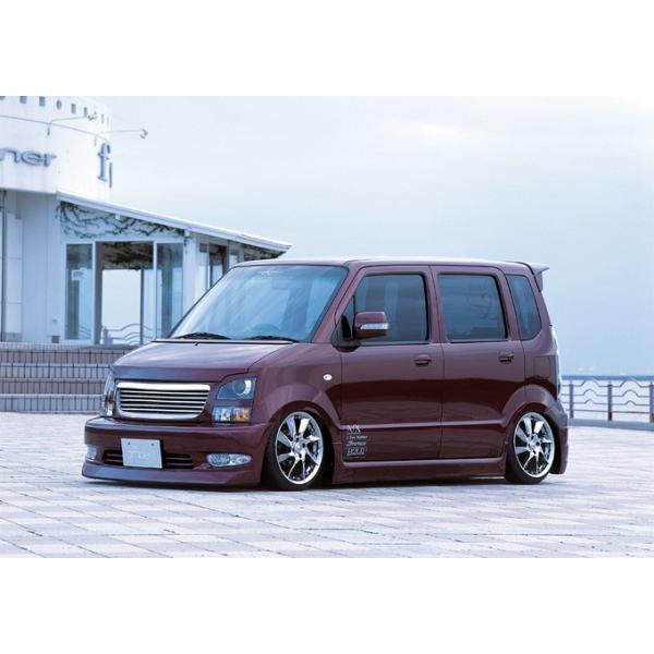 ワゴンR MH21/22S ボンネットスポイラー 塗装済 クイーンズ 