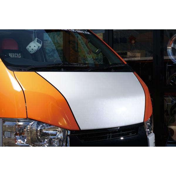 ハイエース 200系 標準 バッドフェイスボンネット 塗装済
