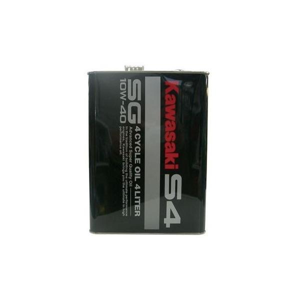 KAWASAKI 4�T�C�N���W�F�b�g�I�C�� S4 SG10W-40 4L 1�{ �y���[�J�[�i�ԁFJ0146-0012�z