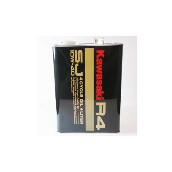 KAWASAKI 4�T�C�N���W�F�b�g�I�C�� R4 SJ-10W-40 4L 1�{ �y���[�J�[�i�ԁFJ0148-0002�z